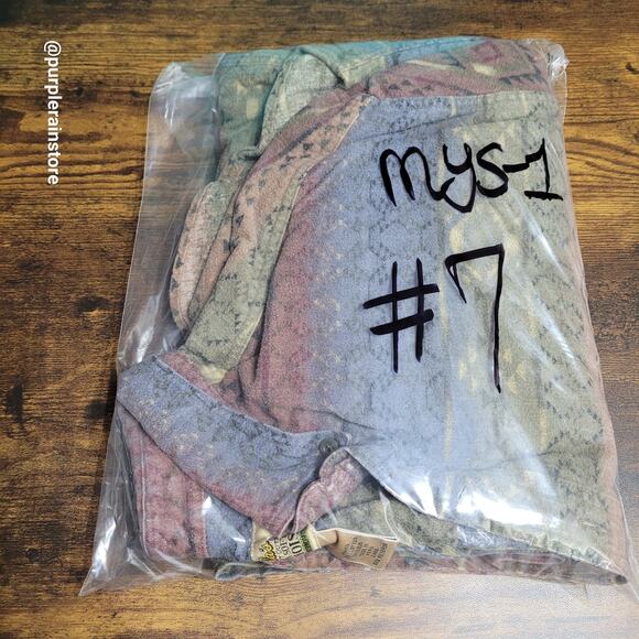 Vtg Cabela's Deerskin Soft Chamois Aztec Shirt 2XLT Pocket Outdoor Gorpcore Y2K - Picture 10 of 10